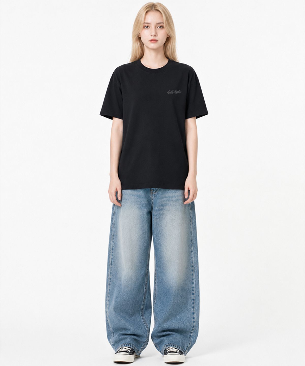 몬스터리퍼블릭(MONSTER REPUBLIC) 복싱 오렌지 티셔츠 블랙_9148