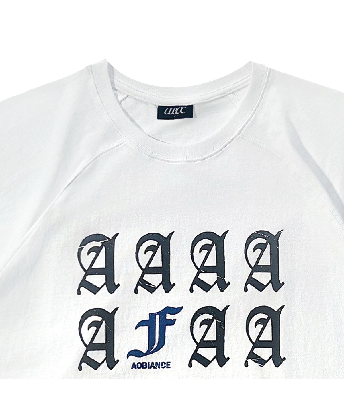 아오비언스(AOBIANCE) AOBIANCE 이레귤러 티셔츠 (화이트)