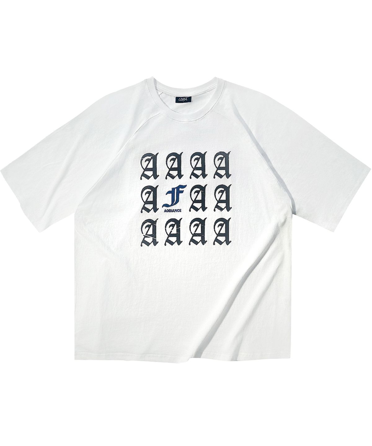 아오비언스(AOBIANCE) AOBIANCE 이레귤러 티셔츠 (화이트)