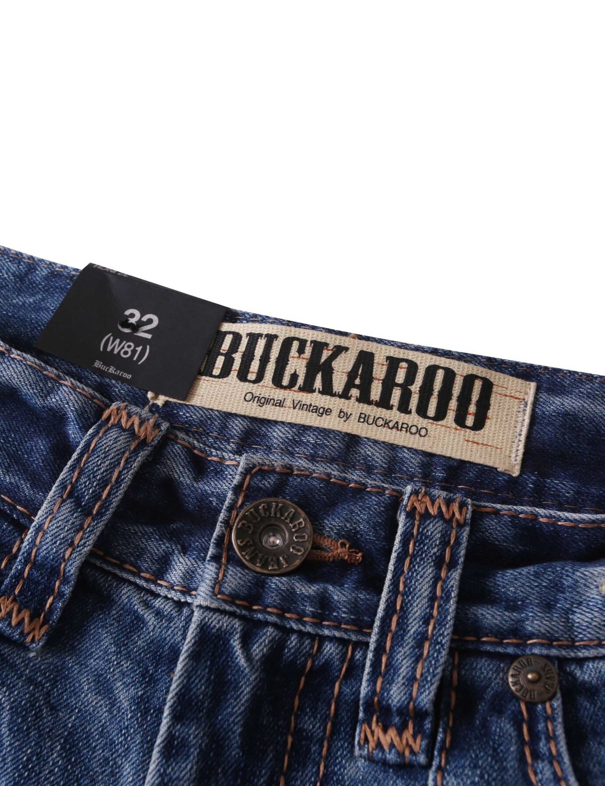 버커루(BUCKAROO) [오리지널] 빈티지 와이드 데님 팬츠 라이트 인디고