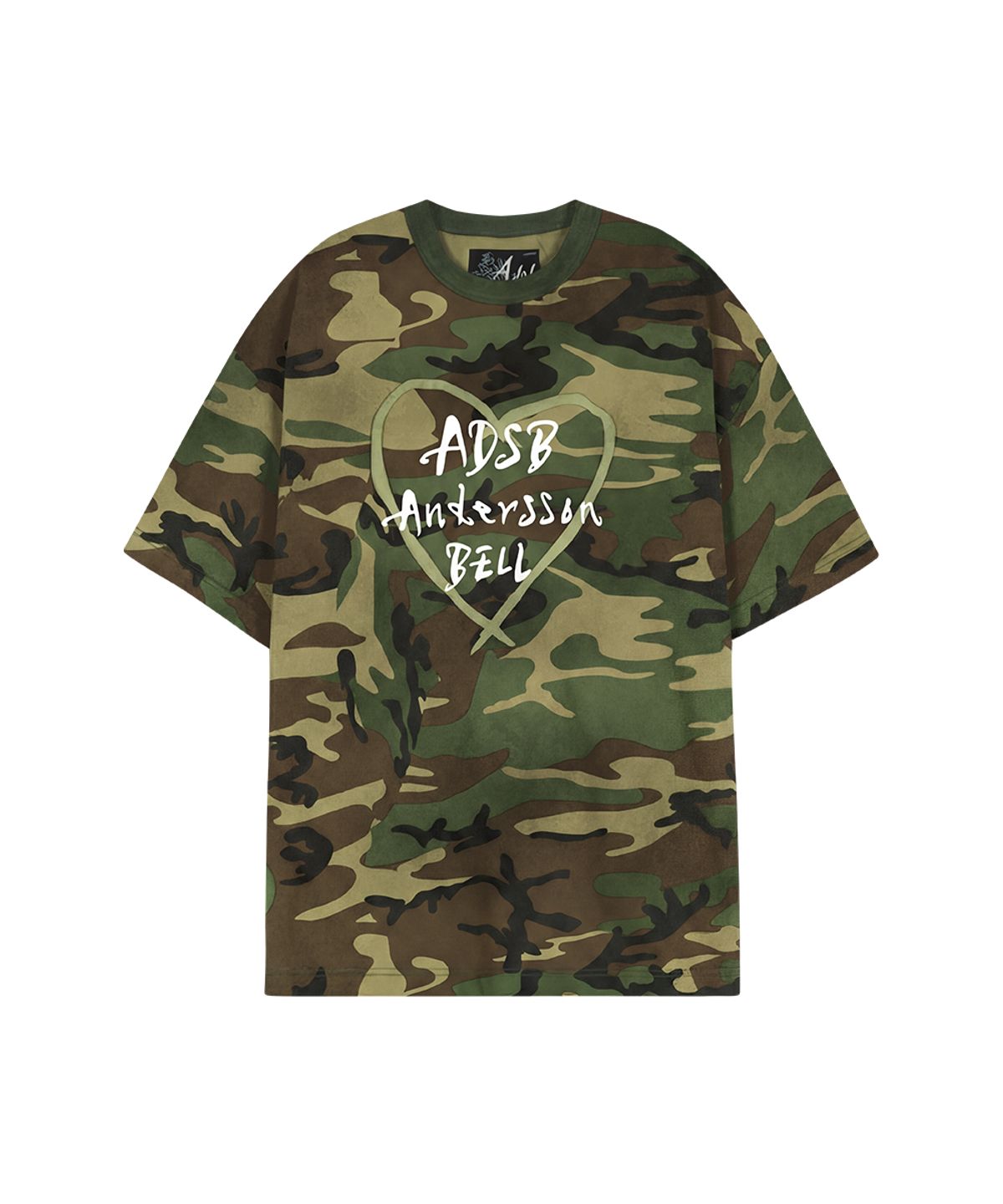 앤더슨벨(ADSB ANDERSSON BELL) UNISEX HEART KELLY LOGO T-SHIRT atb1683u(CAMOUFLAGE)