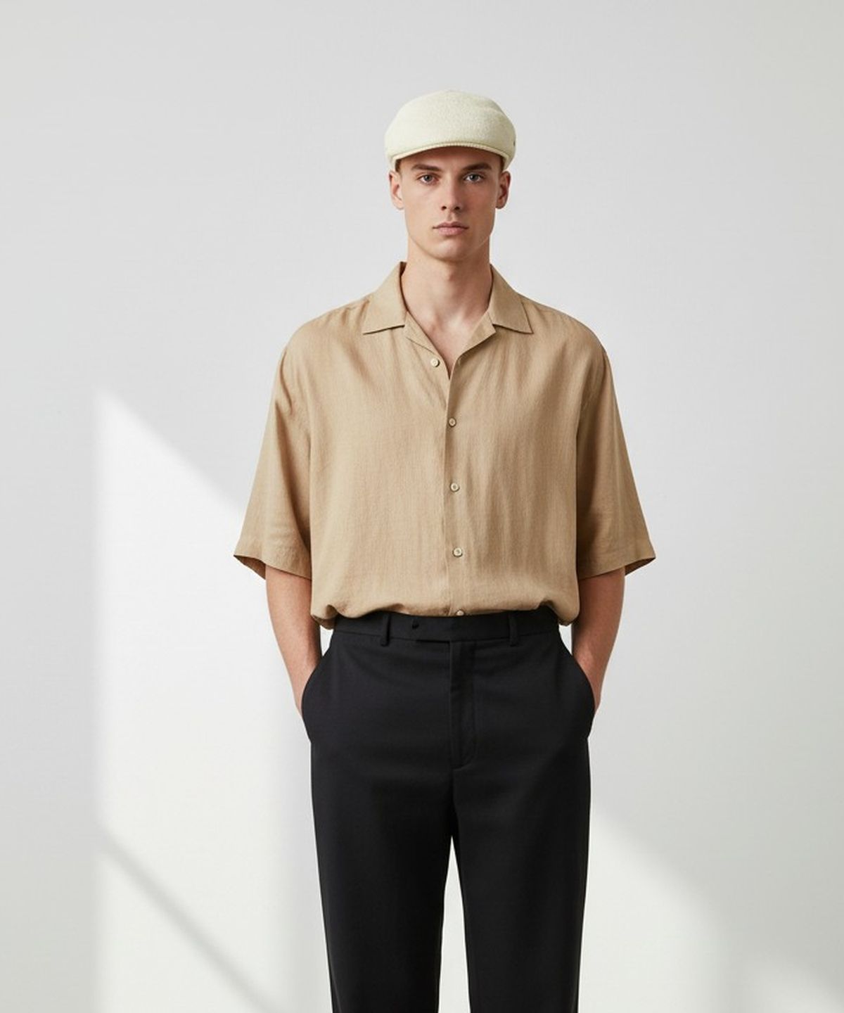 유니버셜 케미스트리(UNIVERSAL CHEMISTRY) Rome Summer Ivory Hunting Cap 헌팅캡