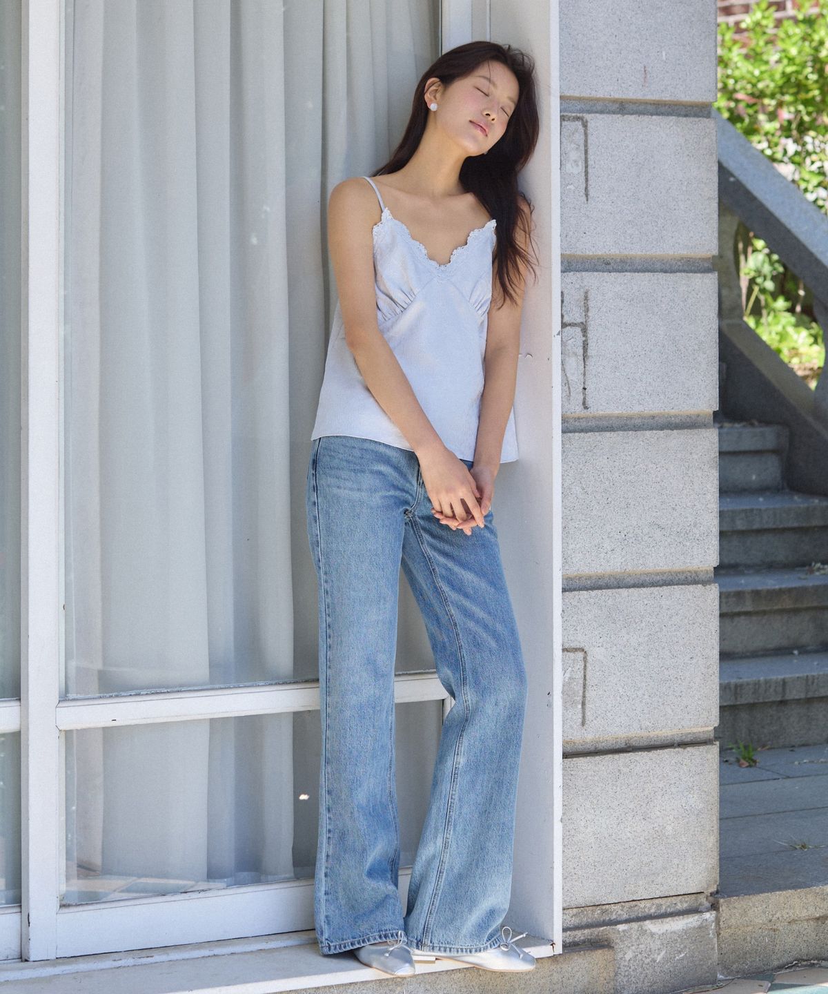 어다울(ADAUL) Jacquard satin bustier - sora