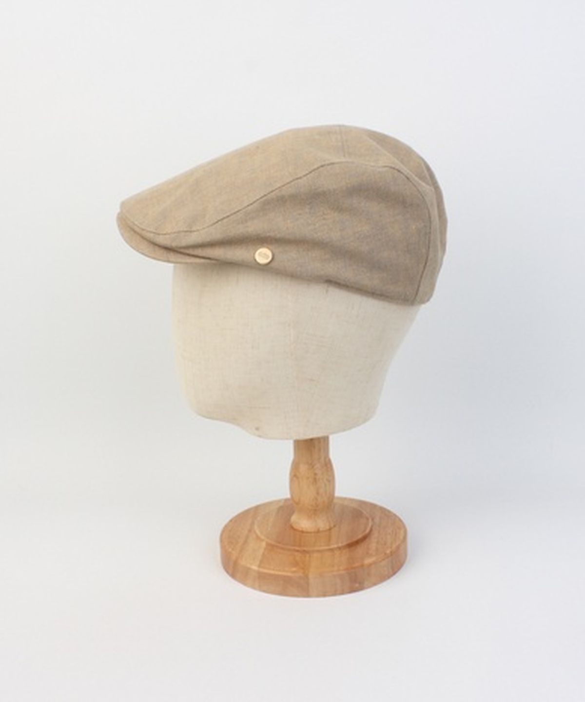 유니버셜 케미스트리(UNIVERSAL CHEMISTRY) Linen GD Logo Beige Huntingcap 헌팅캡