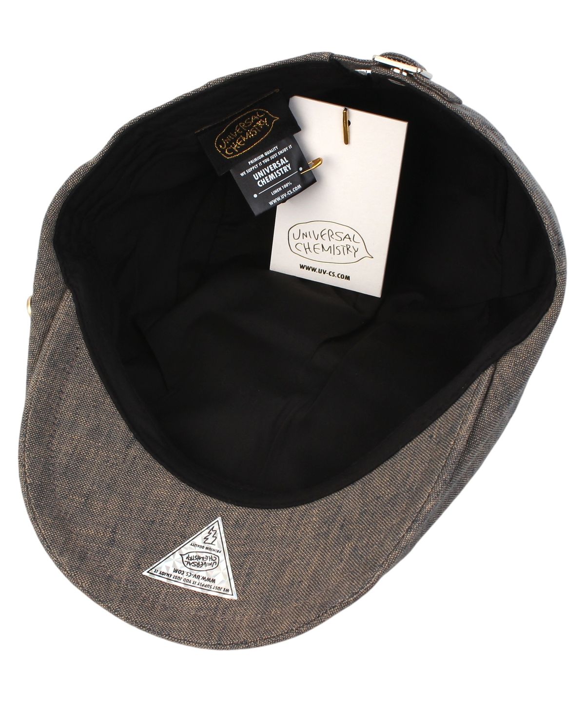 유니버셜 케미스트리(UNIVERSAL CHEMISTRY) Linen GD Logo Gray Huntingcap 헌팅캡