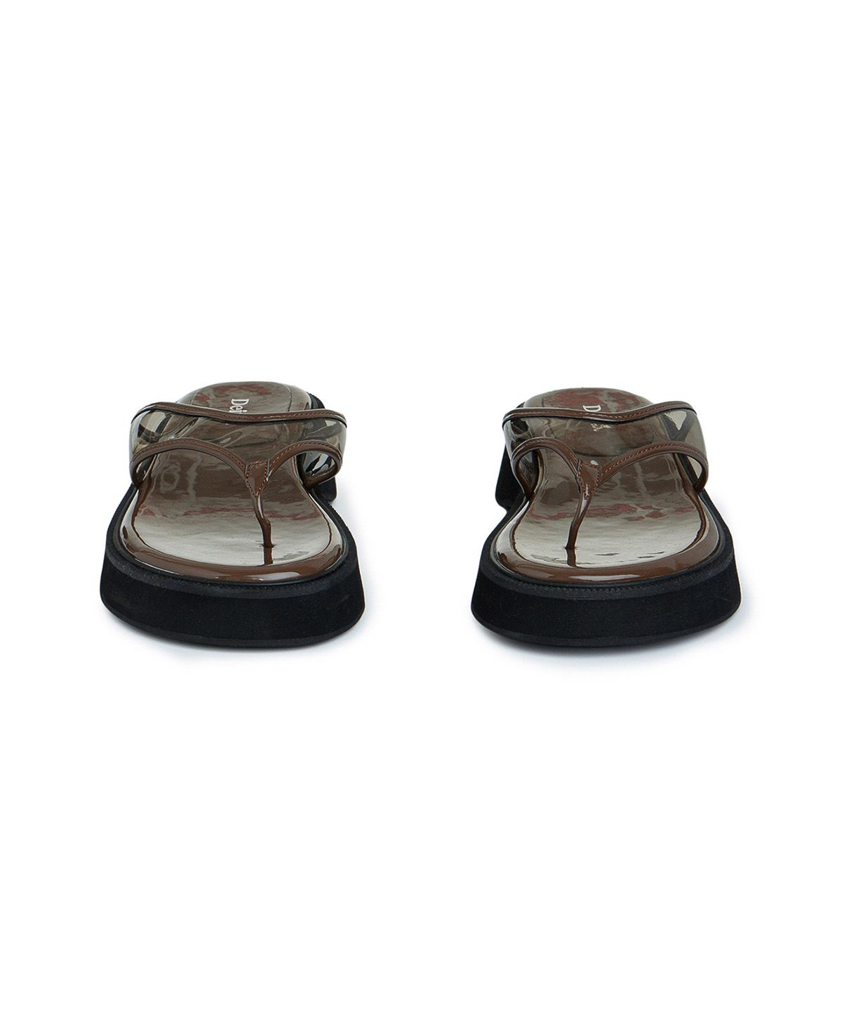 다이닛(DEINET) JELLY FLIP FLOP IN BROWN