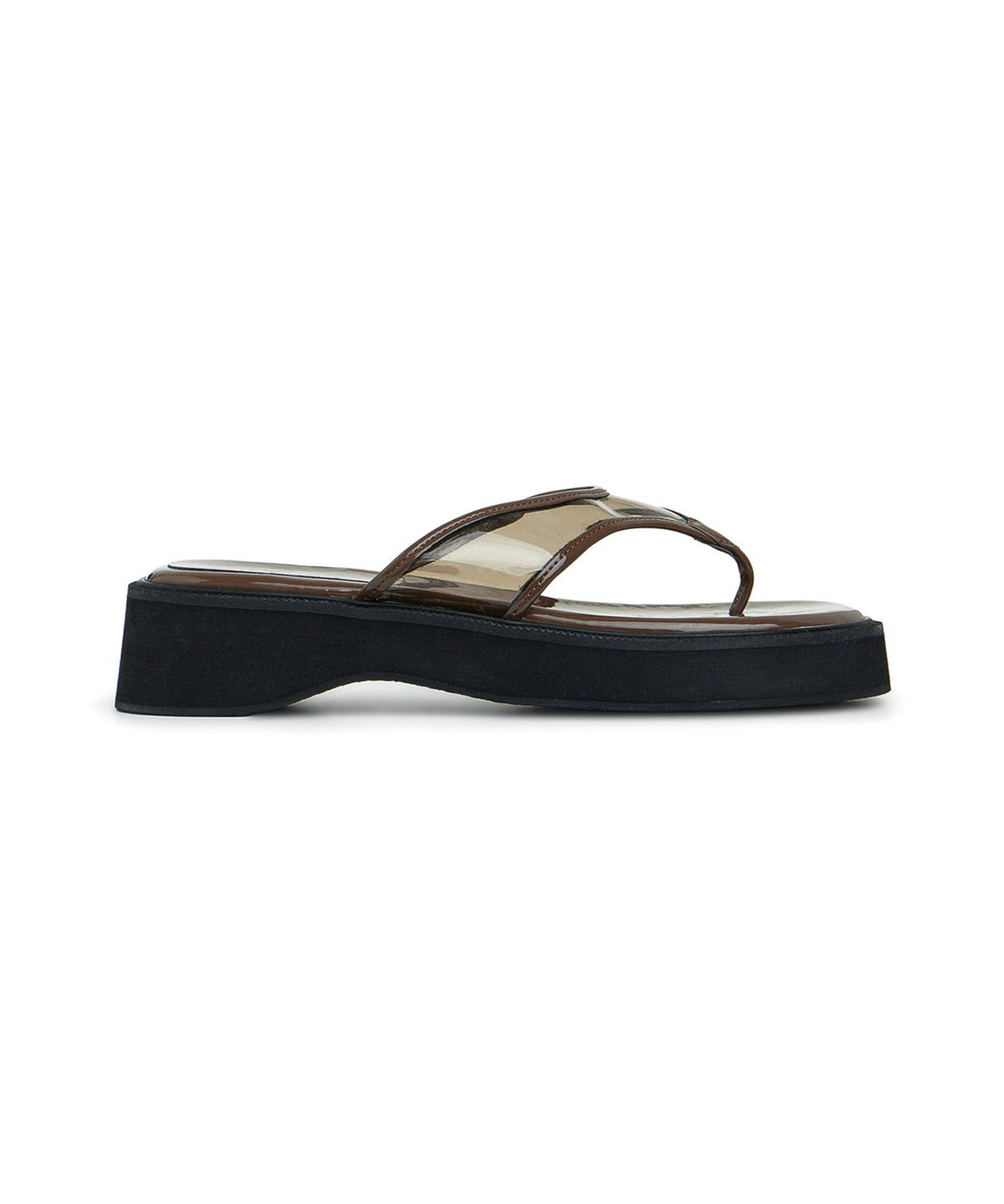 다이닛(DEINET) JELLY FLIP FLOP IN BROWN