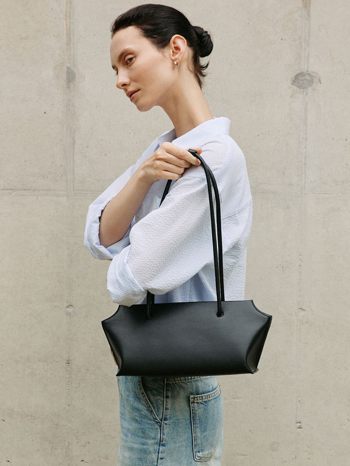 모어모르(MOREMORR) RIVA BAG _ black 숄더백 토트백