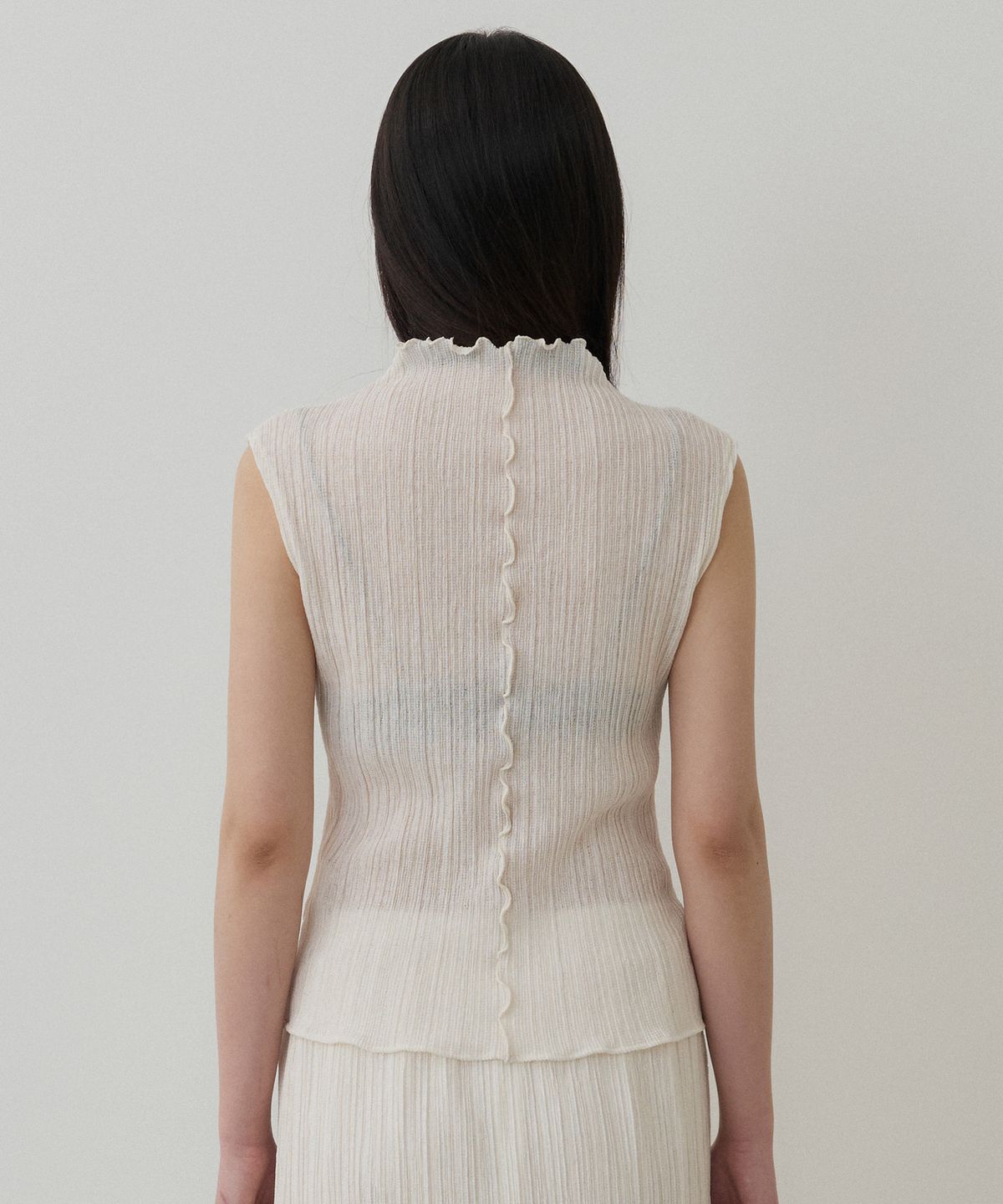 토와브(TOWAV) TEEN PLEATS BLOUSE_CREAM