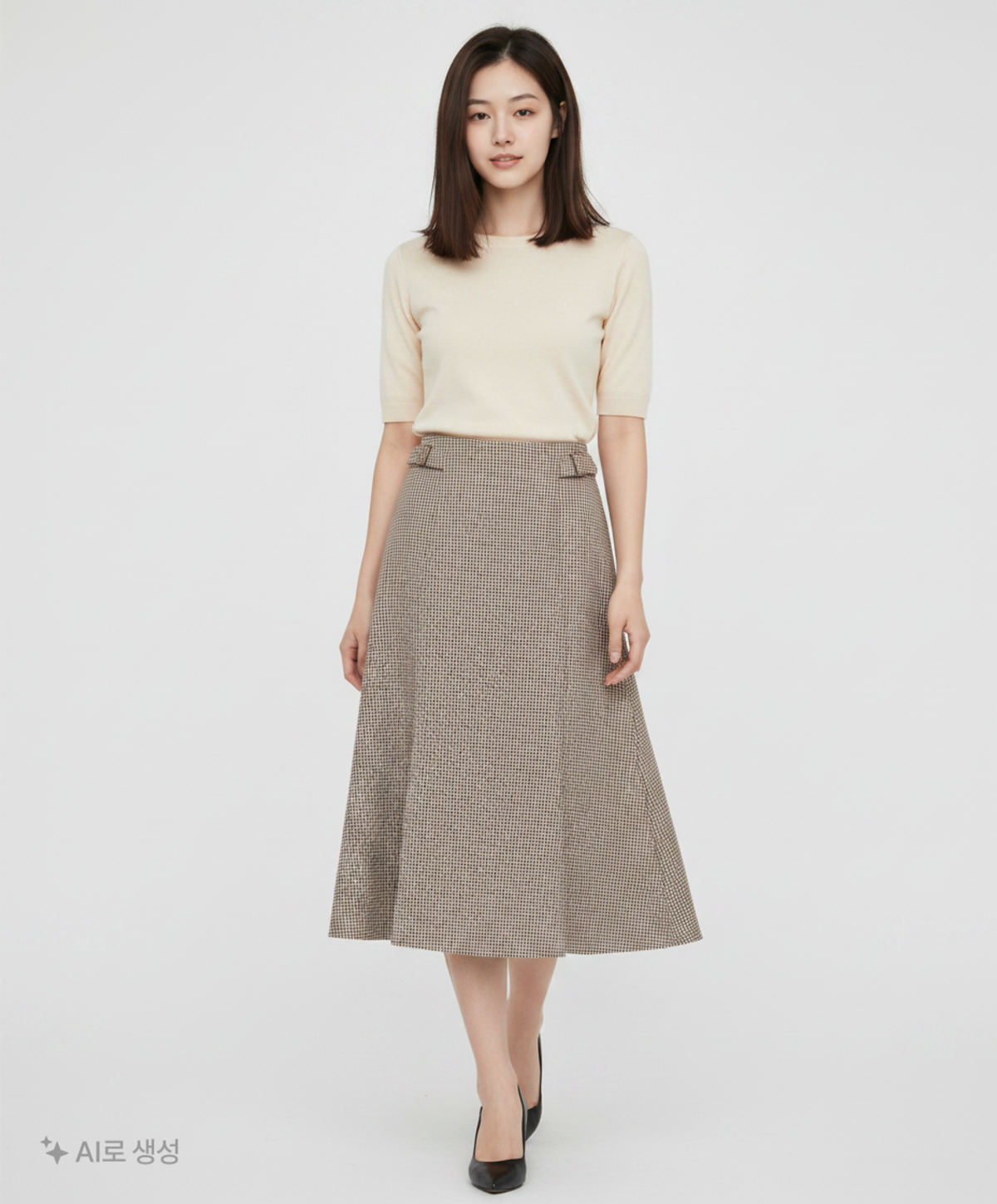 미쏘(MIXXO) 조직변형 사이드 포인트 스커트 MIWWHBV03B 30