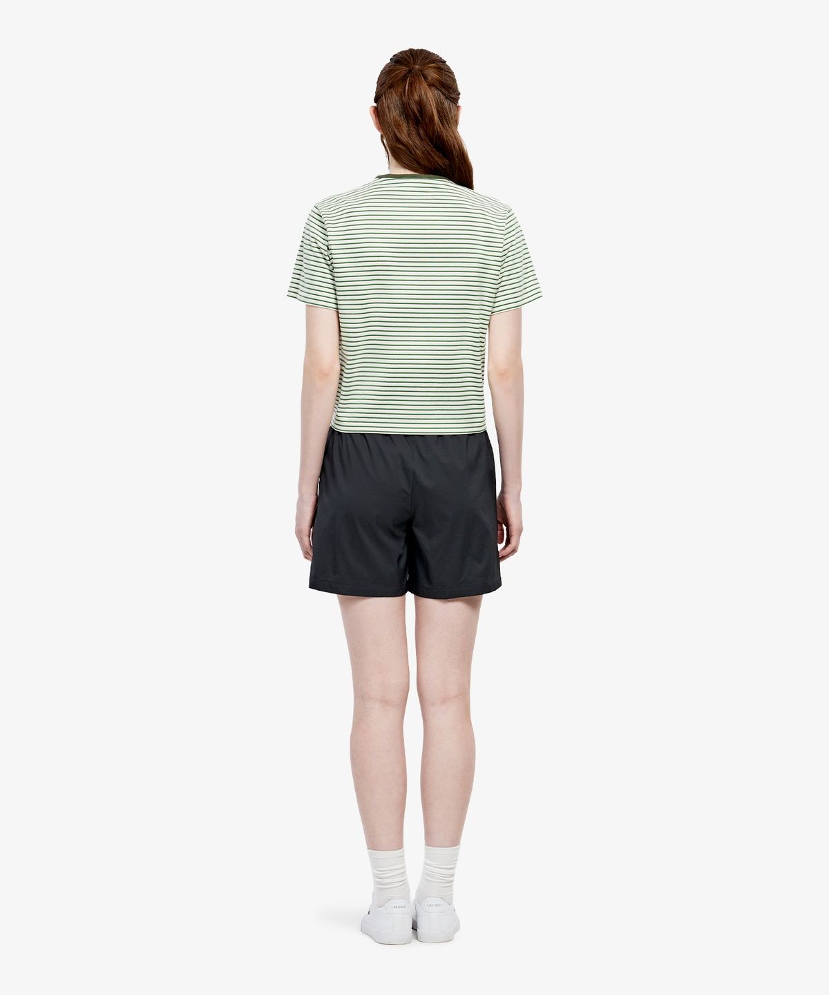 라코스테(LACOSTE) 여성 프리미엄 트레이닝 셋업 쇼츠 GF335E-56GR 031