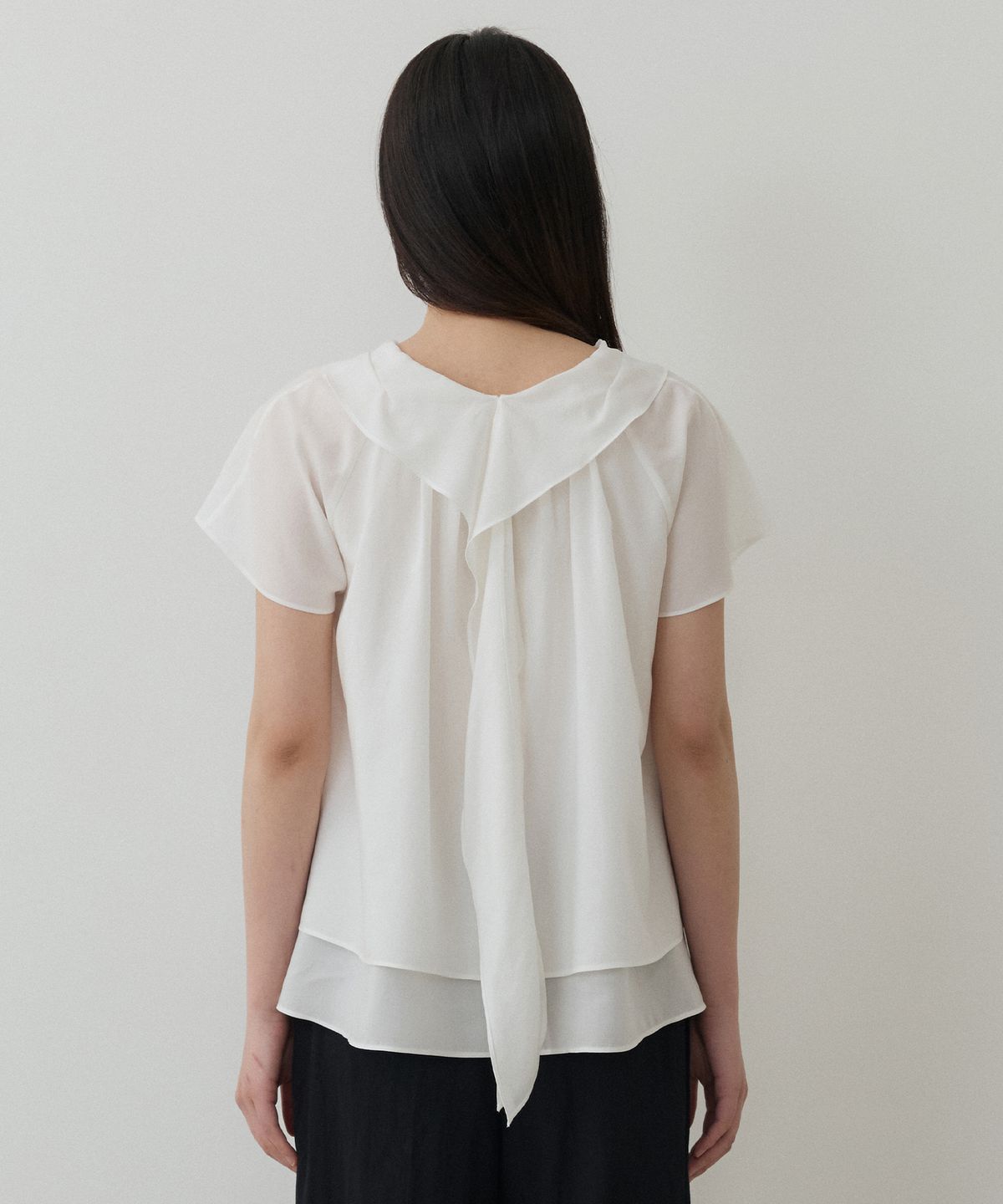 토와브(TOWAV) YEN FLARE BLOUSE_IVORY