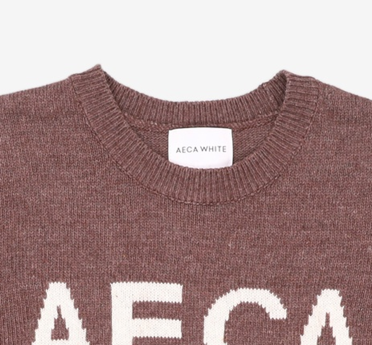 에이카화이트(AECA) AECA BIG LOGO WOOL KNIT [7color] L