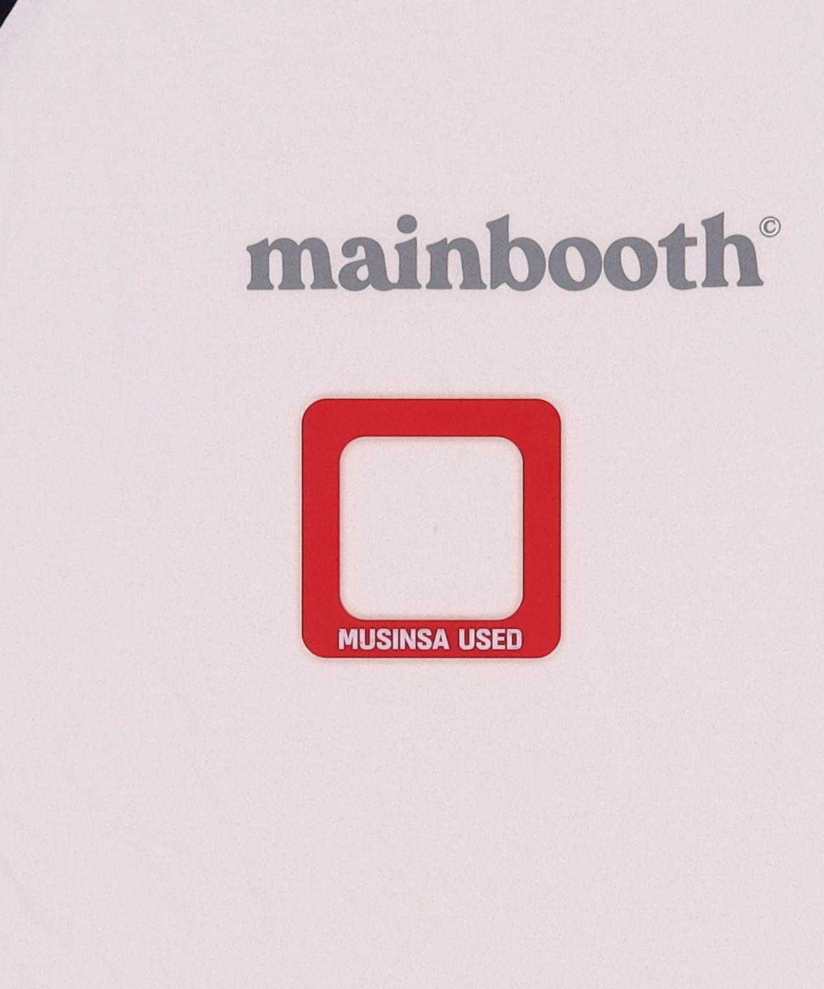 메인부스(MAINBOOTH) 긴소매 티셔츠 ONE SIZE