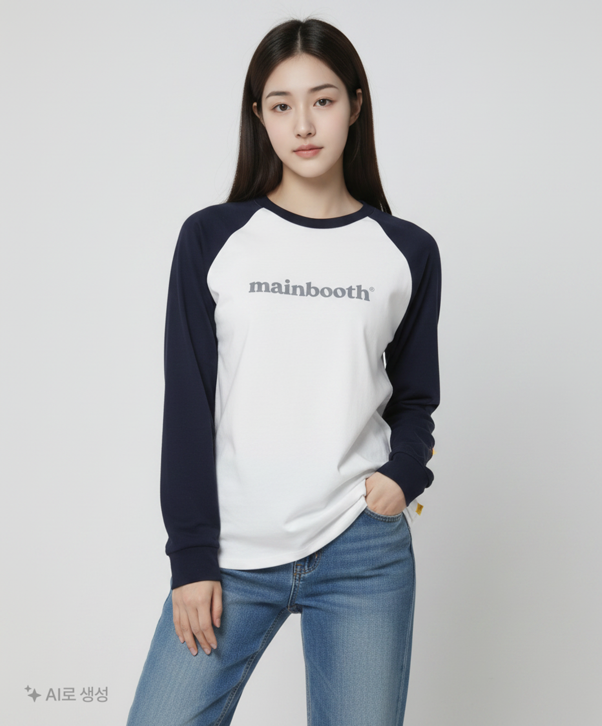 메인부스(MAINBOOTH) 긴소매 티셔츠 ONE SIZE