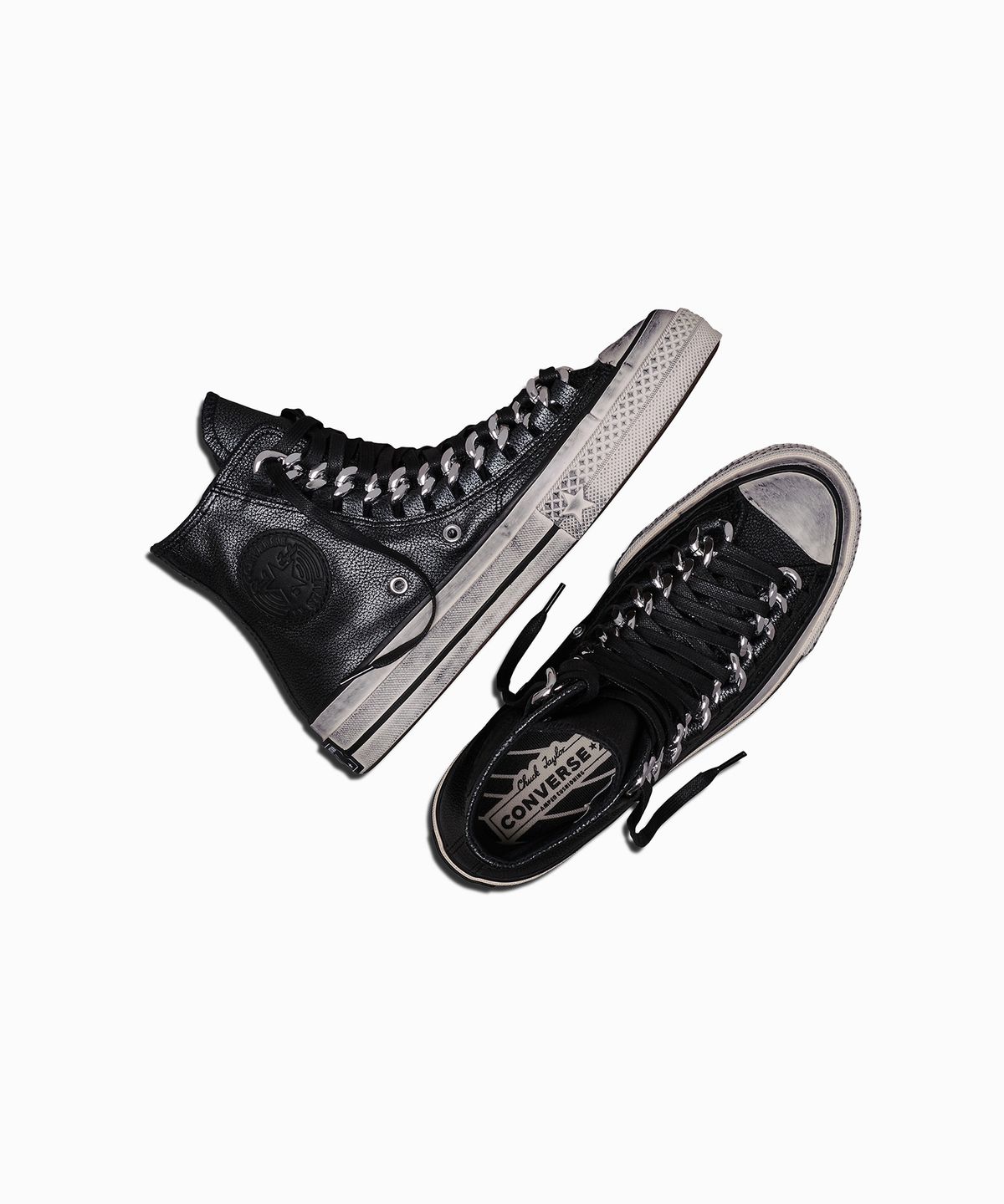 컨버스(CONVERSE) 척 70 X 레더 블랙 A24240C