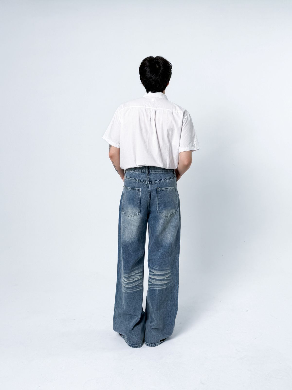 오버더와르(OVERTHEOIR) 씬코튼 옥스포드 반팔셔츠