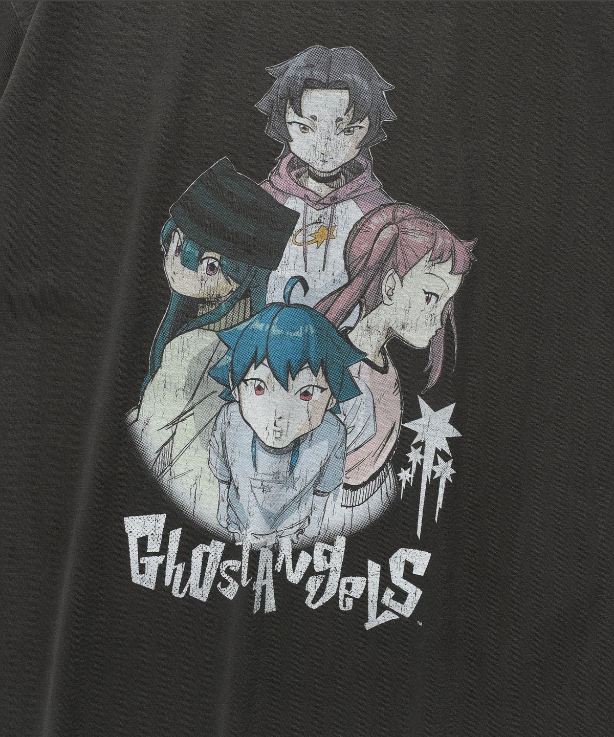 나이스고스트클럽(NICEGHOSTCLUB) GHOST ANGELS POSTER PIGMENT BIGBIG TEE_CHARCOAL(NG2FMFT591A)