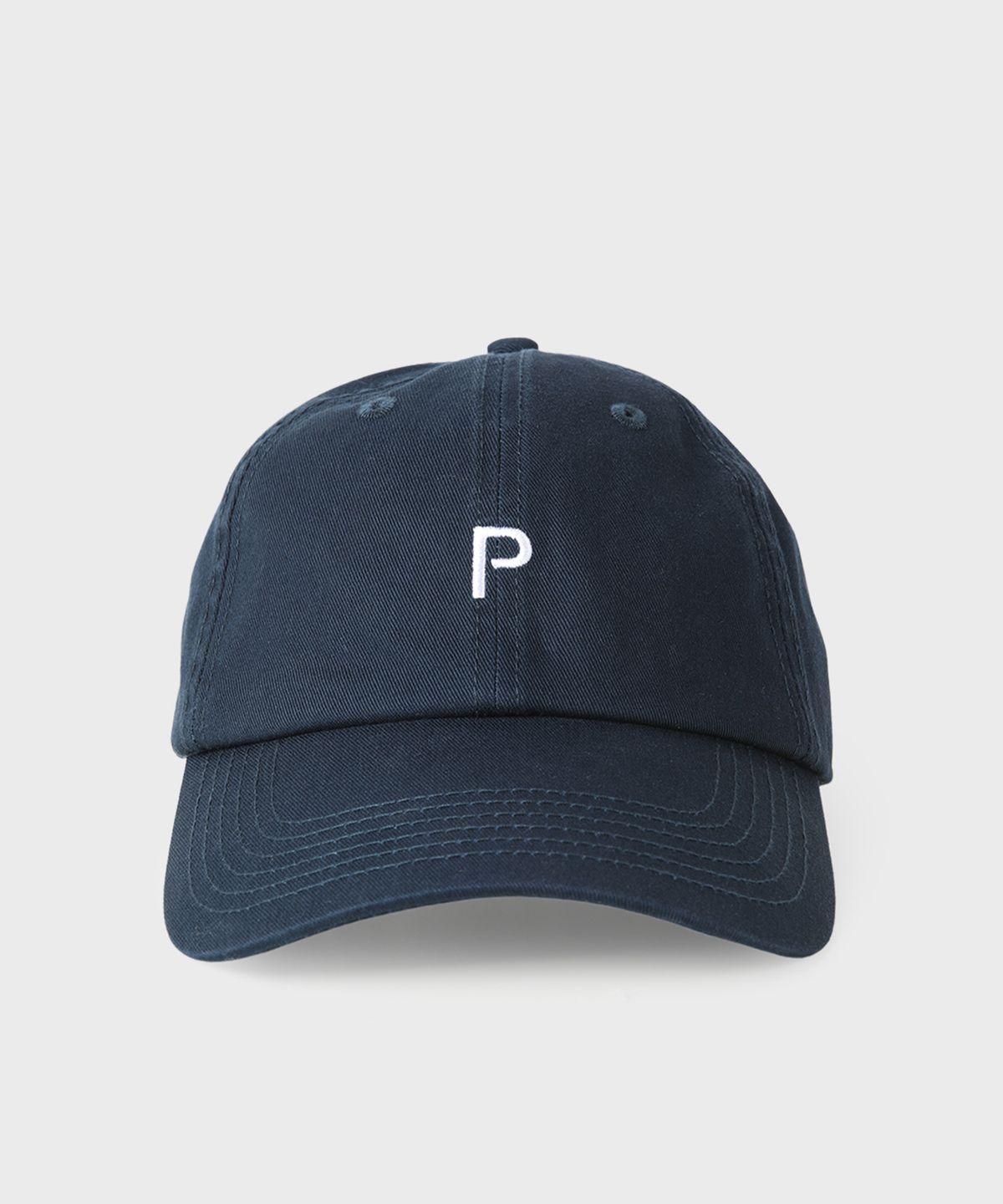빠니깔레(PANICALE) 네이비 P로고 코튼 볼캡