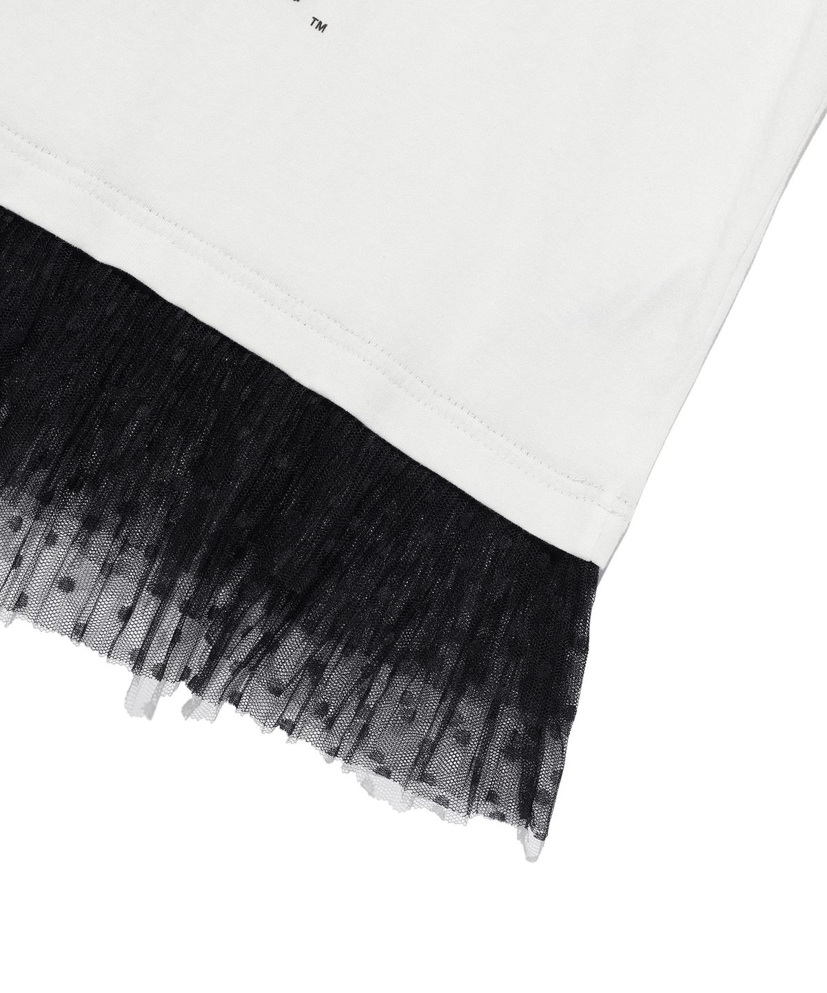 나이스고스트클럽(NICEGHOSTCLUB) GHOST ANGELS LACE HEM LINE BIG BIG TEE_WHITE(NG2EFUT502A)