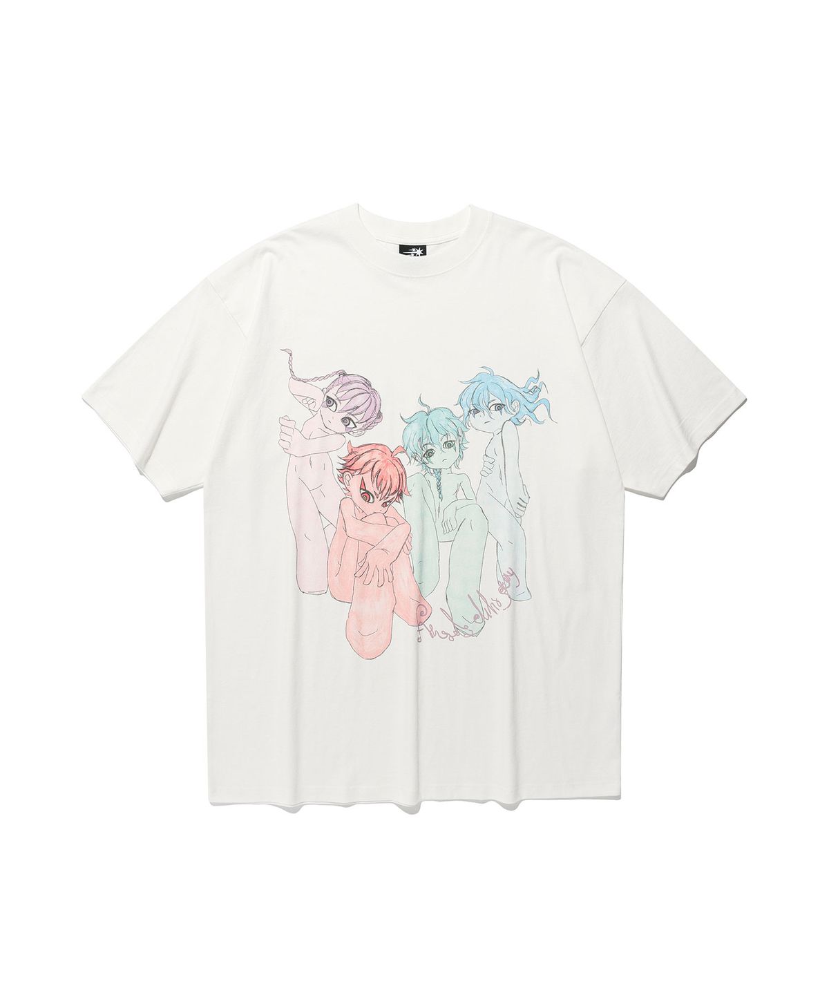 나이스고스트클럽(NICEGHOSTCLUB) NICEGHOSTCLUB 4ANGELS BIGBIG TEE_WHITE(NG2GMUT547F)