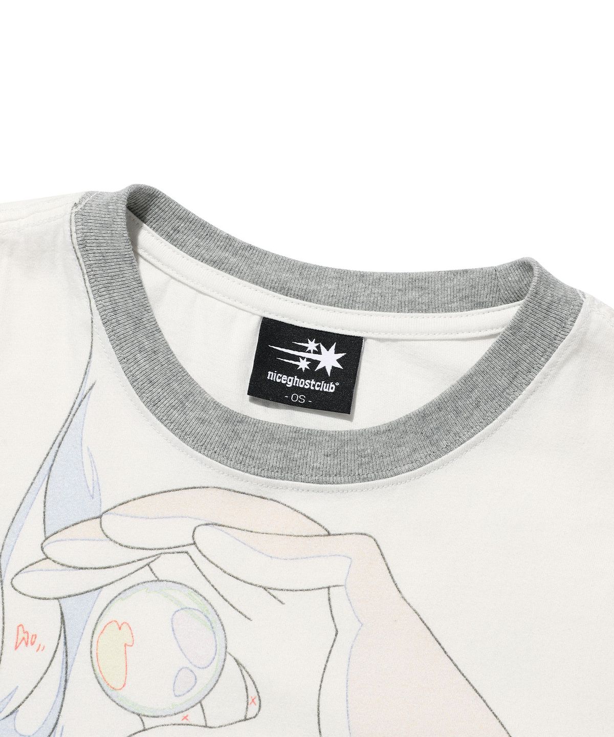 나이스고스트클럽(NICEGHOSTCLUB) GHOST ANGELS RINGER TEE_WHITE(NG2GMFT500C)