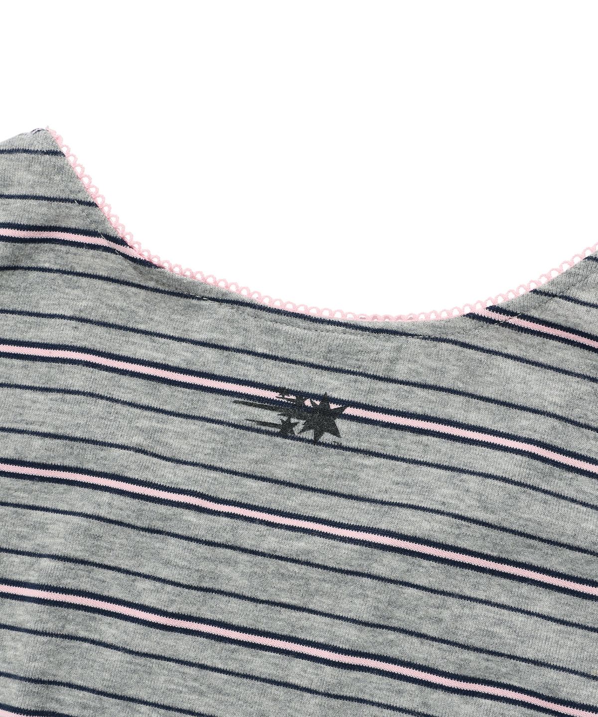 나이스고스트클럽(NICEGHOSTCLUB) GHOST ANGELS STRIPE SLEEVELESS_GREY(NG2GMFT580C)