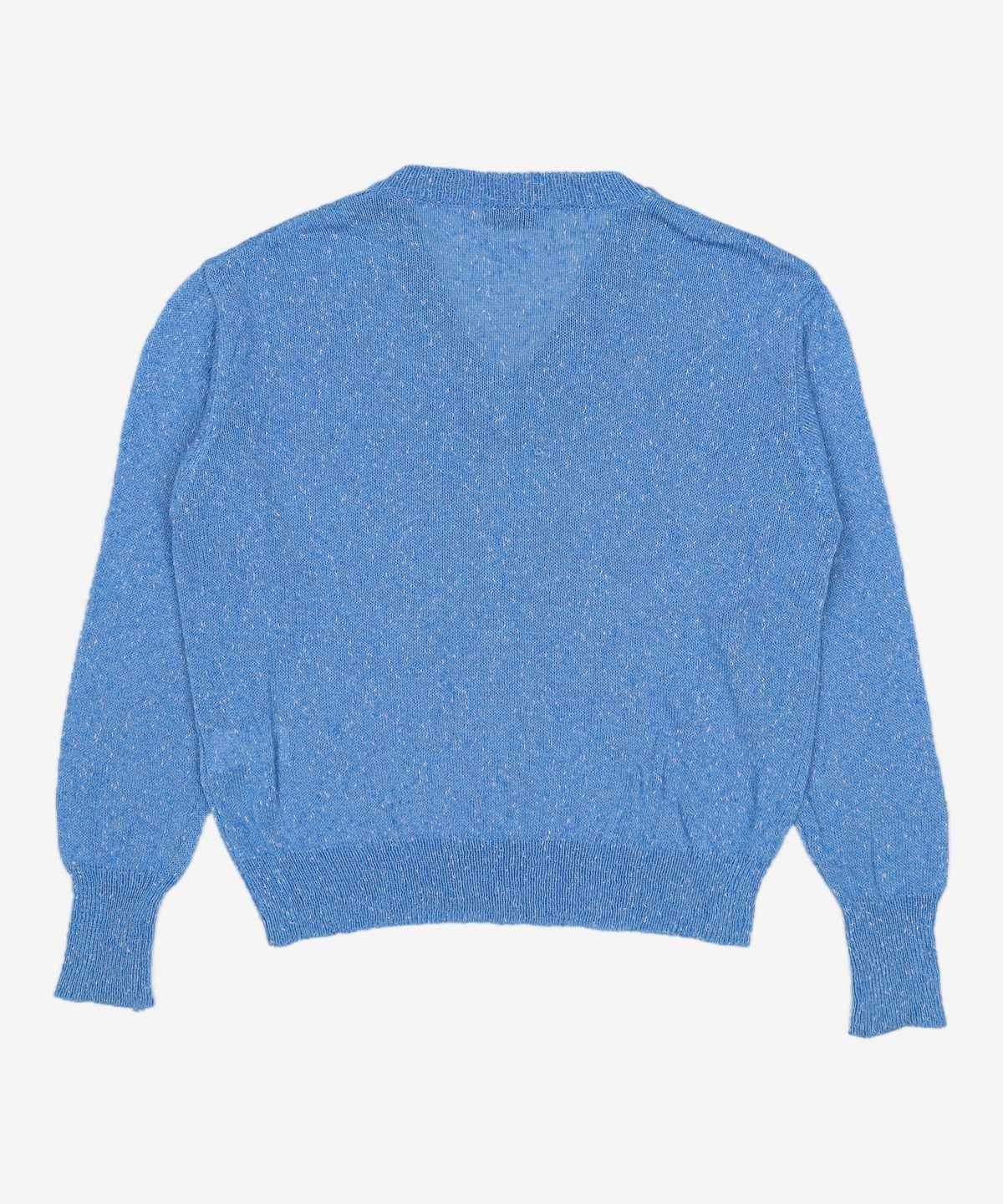 어몽(AMONG) A MELANGE KNIT TOP_BLUE S