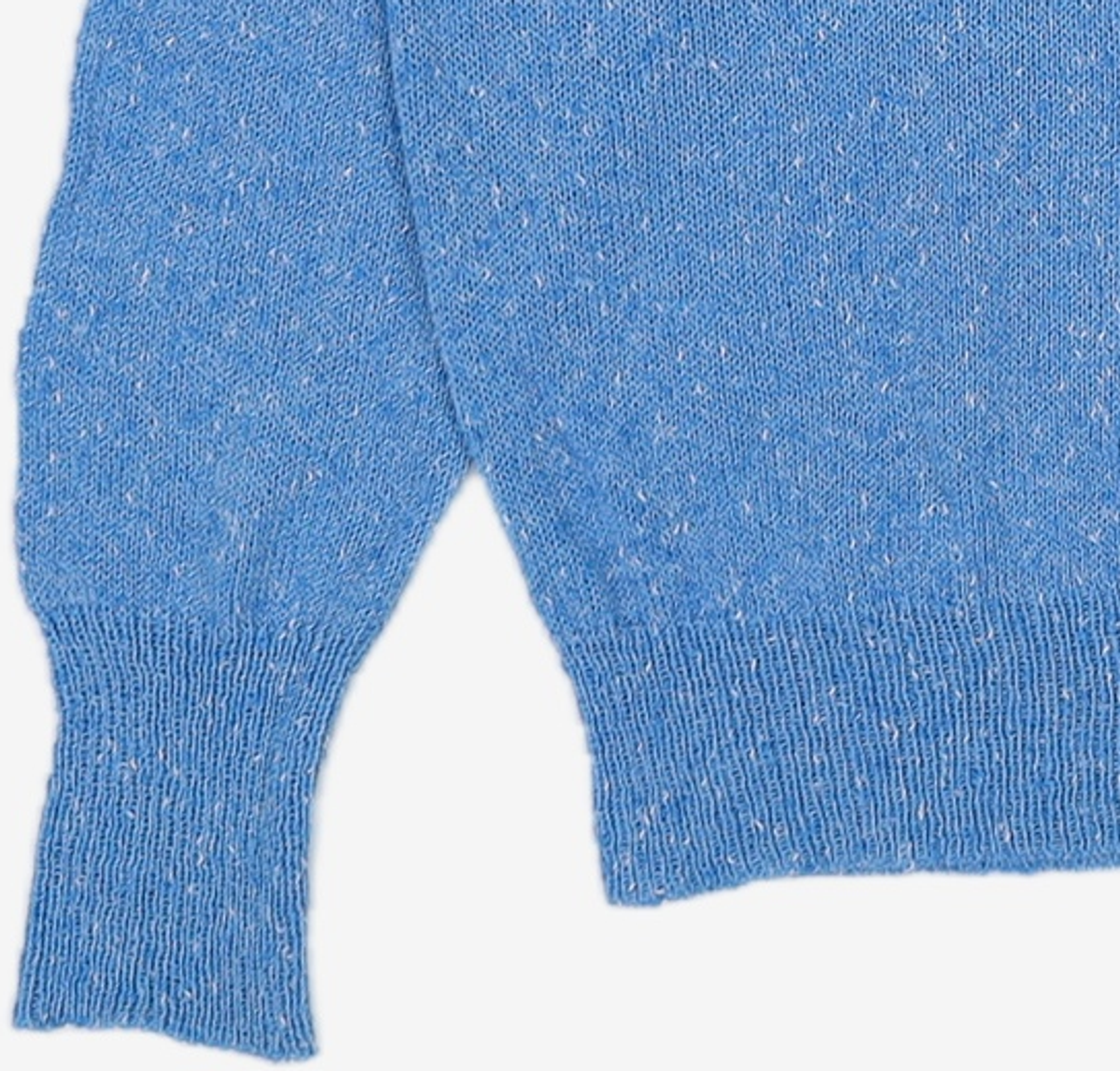 어몽(AMONG) A MELANGE KNIT TOP_BLUE S