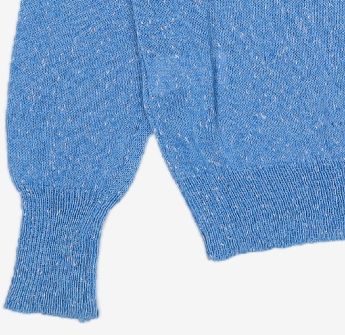 어몽(AMONG) A MELANGE KNIT TOP_BLUE S