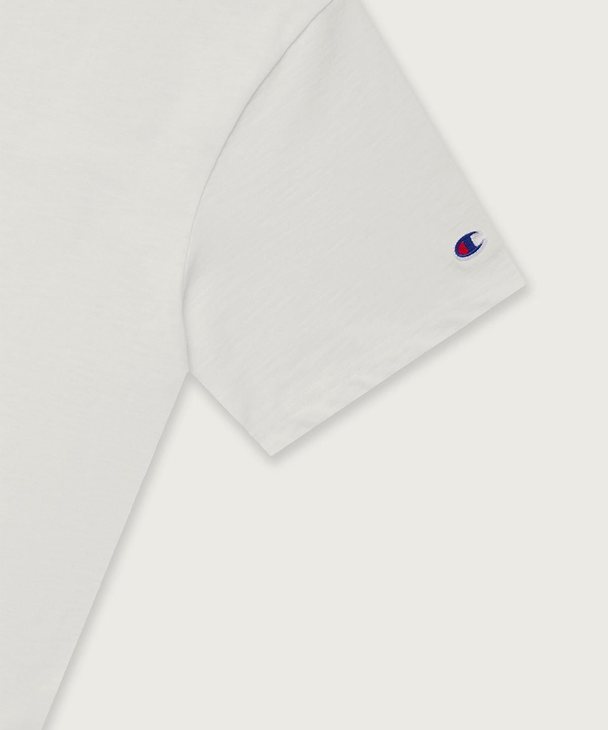 챔피온(CHAMPION) 슬럽 조그택 반팔 티셔츠 White
