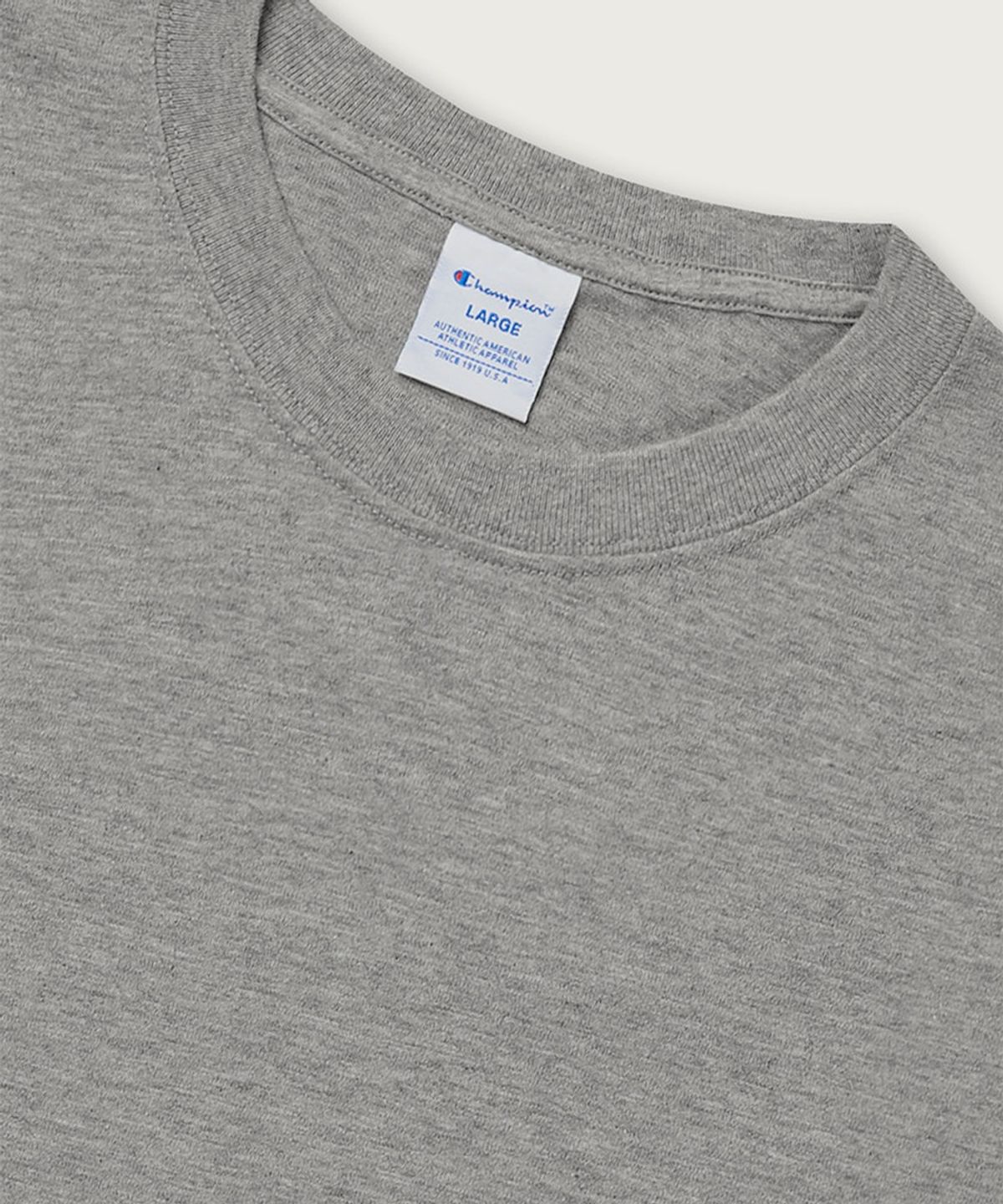 챔피온(CHAMPION) 슬럽 조그택 반팔 티셔츠 Grey