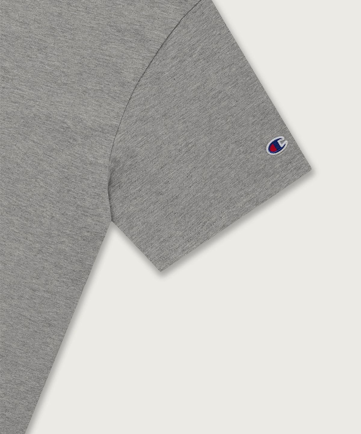 챔피온(CHAMPION) 슬럽 조그택 반팔 티셔츠 Grey
