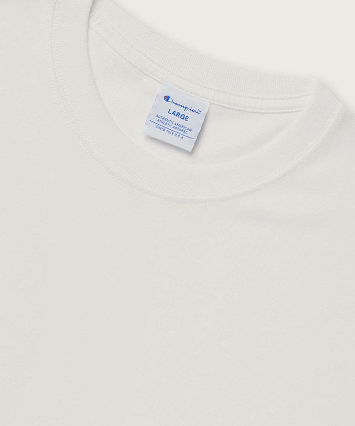 챔피온(CHAMPION) 조그택 반팔 티셔츠 White