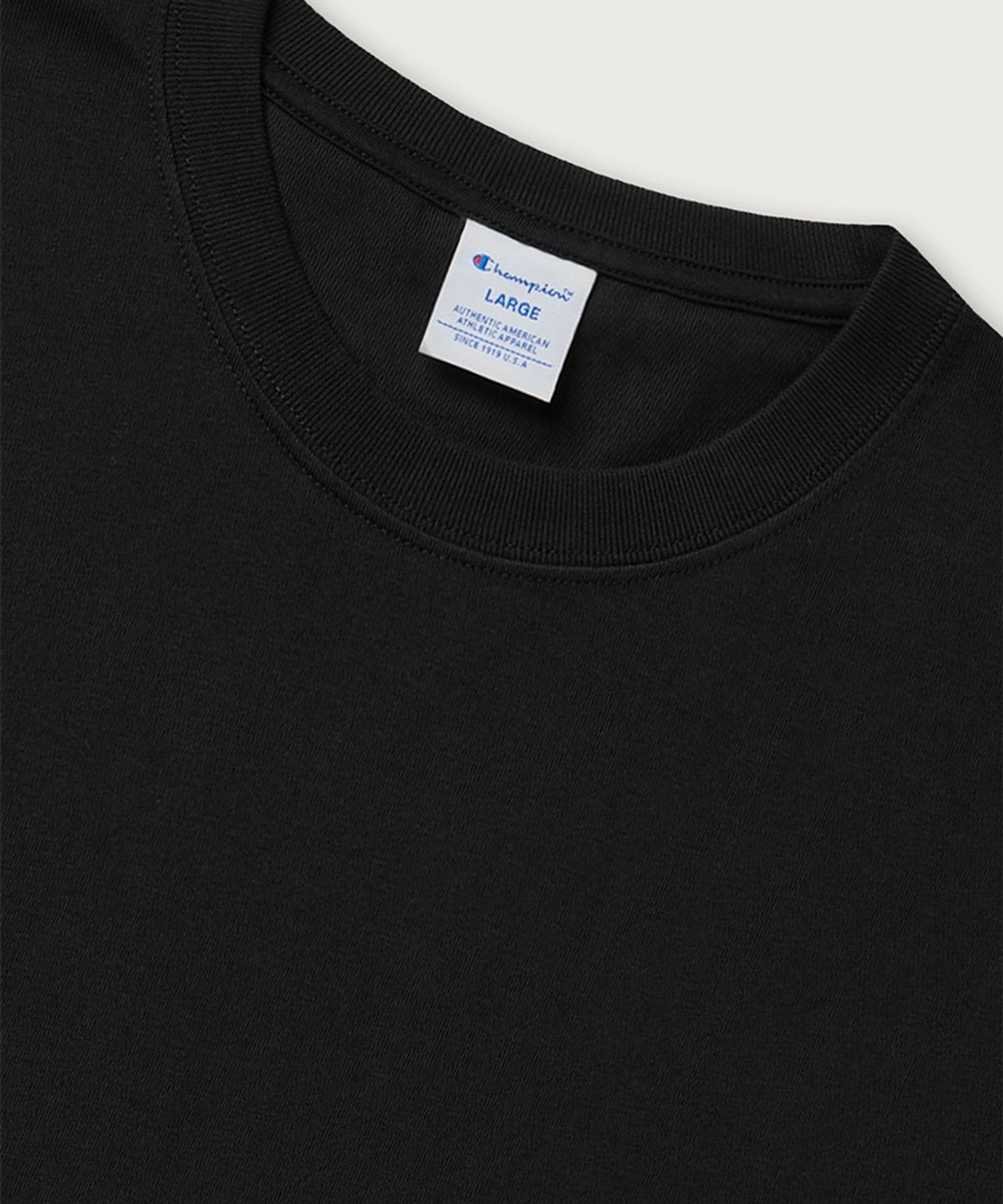 챔피온(CHAMPION) 조그택 반팔 티셔츠 Black