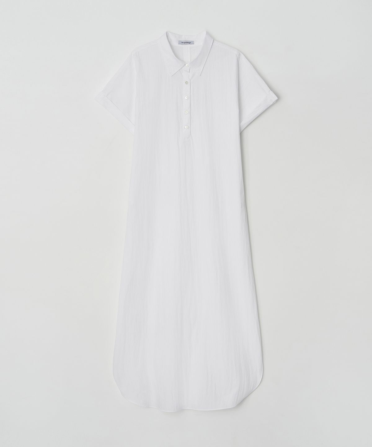 머지앤밍글(MERGE&MINGLE) Sein Crisp Maxi Shirt Dress (White)