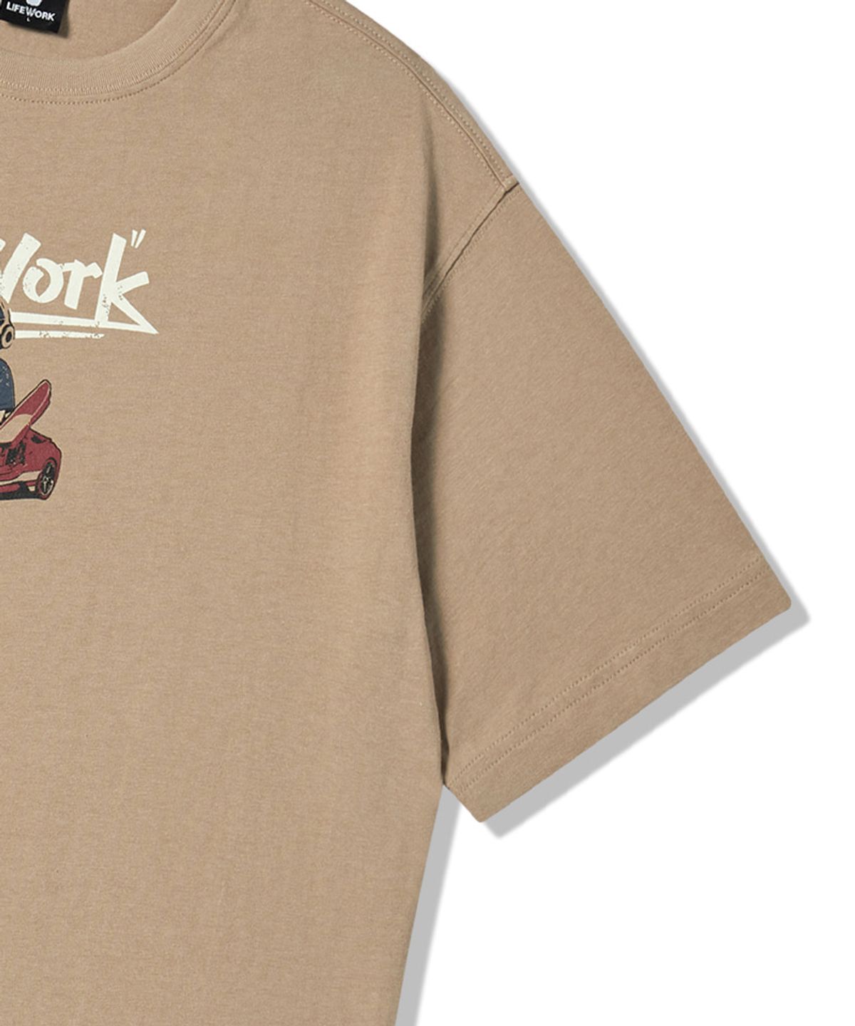라이프워크 키즈(LIFEWORK KIDS) 키즈) 슈퍼카 힙독 반팔 티셔츠