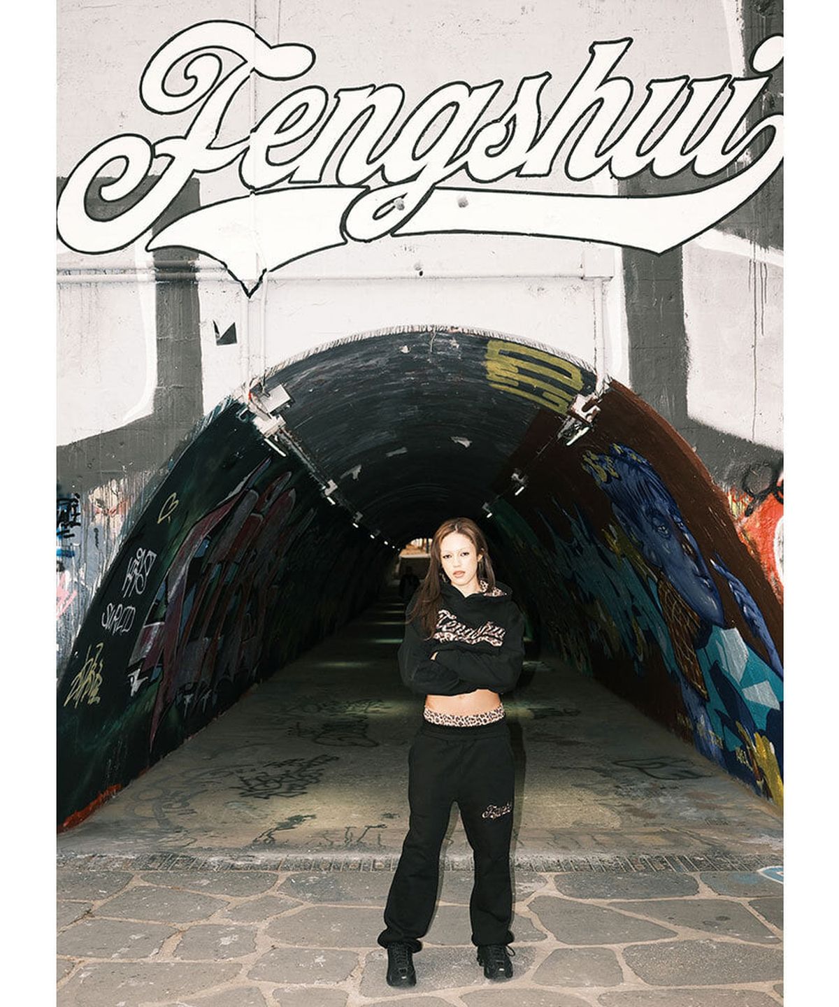 펑쉐이(FENGSHUI) Fengshui Leopard sagging sweatpants