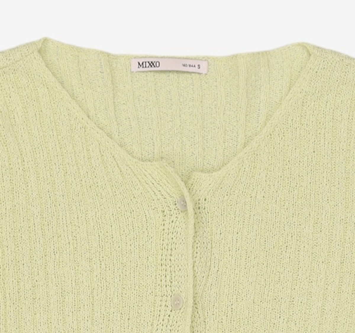 미쏘(MIXXO) [리오더]부클 골지 가디건_CKC611T RE MIWCKC81QT S