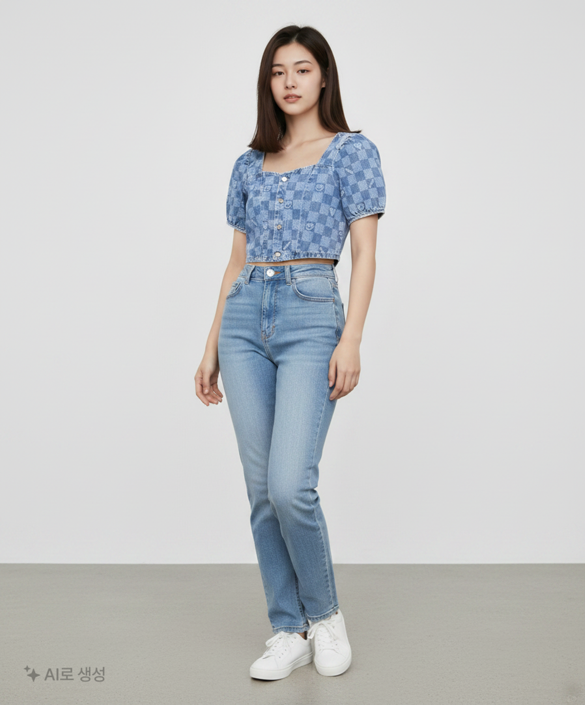 게스(GUESS) 여성 레이져워싱 블라우스 S