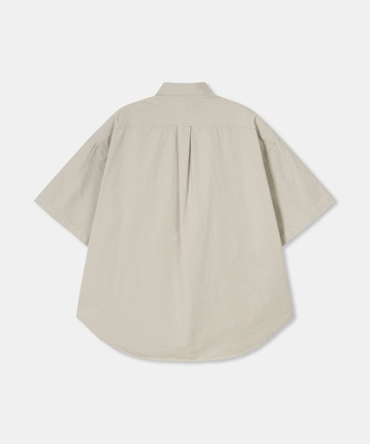 디앤드퀘스천(THEENDQUESTION) Ripstop pigment shirt / BEIGE