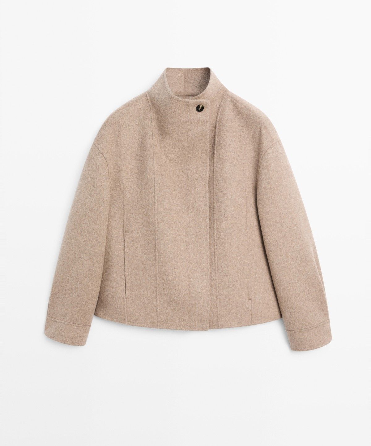 마시모두띠(MASSIMO DUTTI) 울 블렌드 쇼트 재킷
