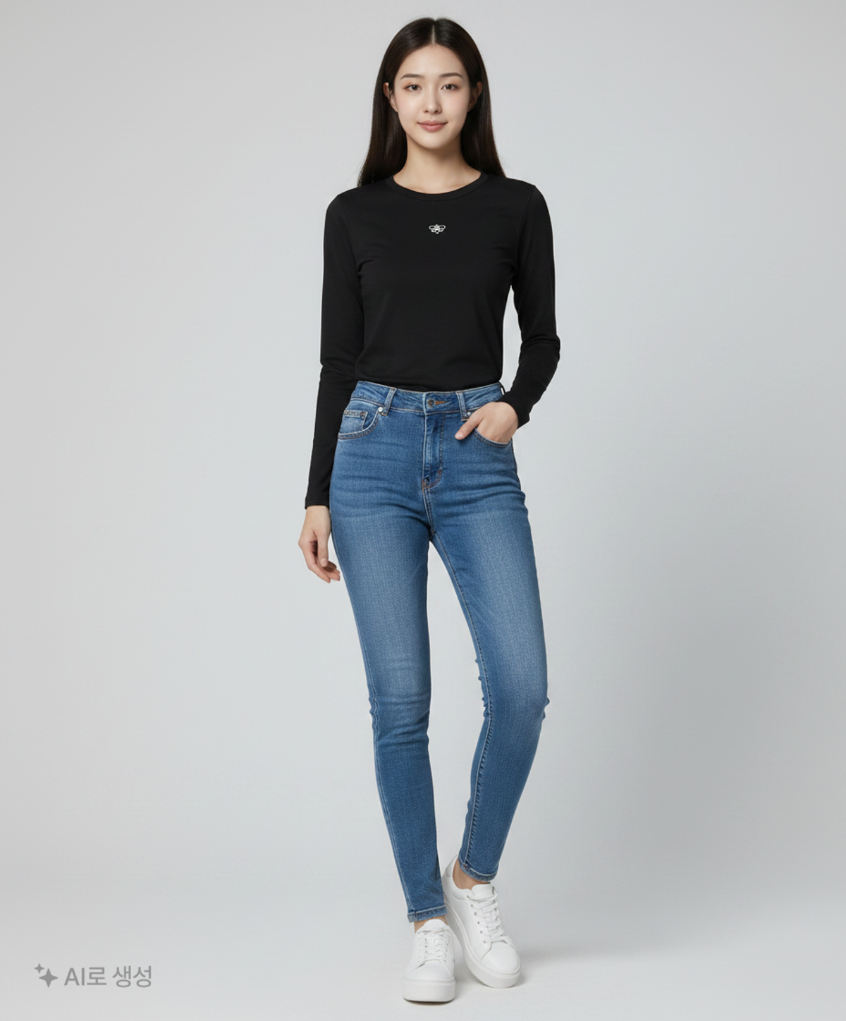 어비험즈(ABEEHUMS) 긴소매 티셔츠 L