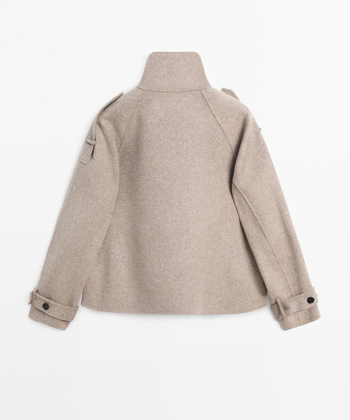 마시모두띠(MASSIMO DUTTI) 버튼 디테일 쇼트 트렌치코트
