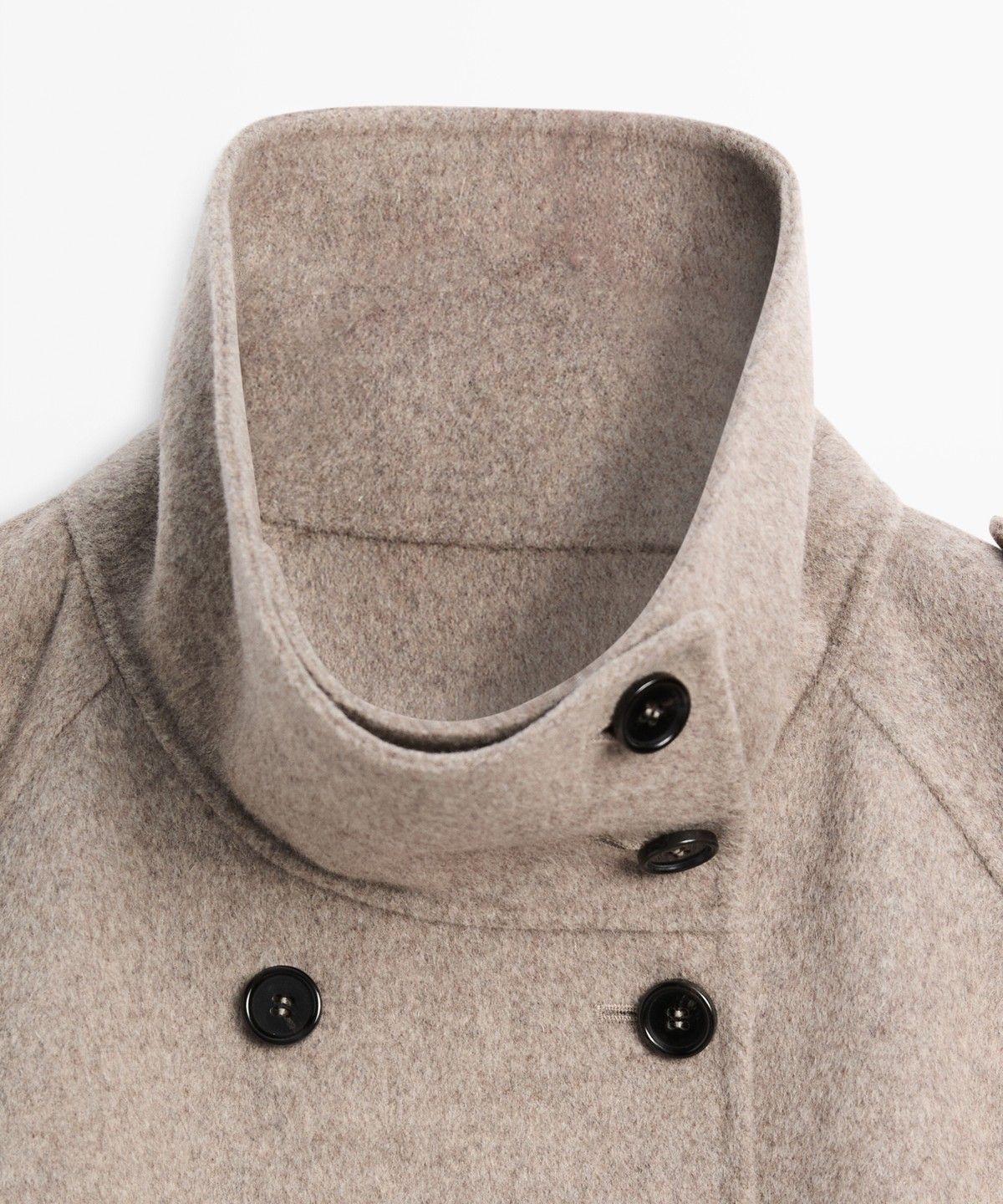 마시모두띠(MASSIMO DUTTI) 버튼 디테일 쇼트 트렌치코트
