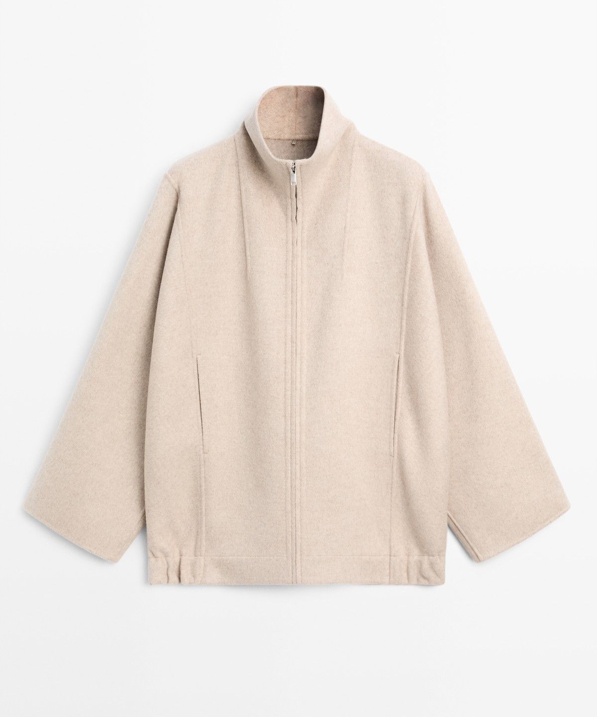 마시모두띠(MASSIMO DUTTI) 울 블렌드 봄버 재킷