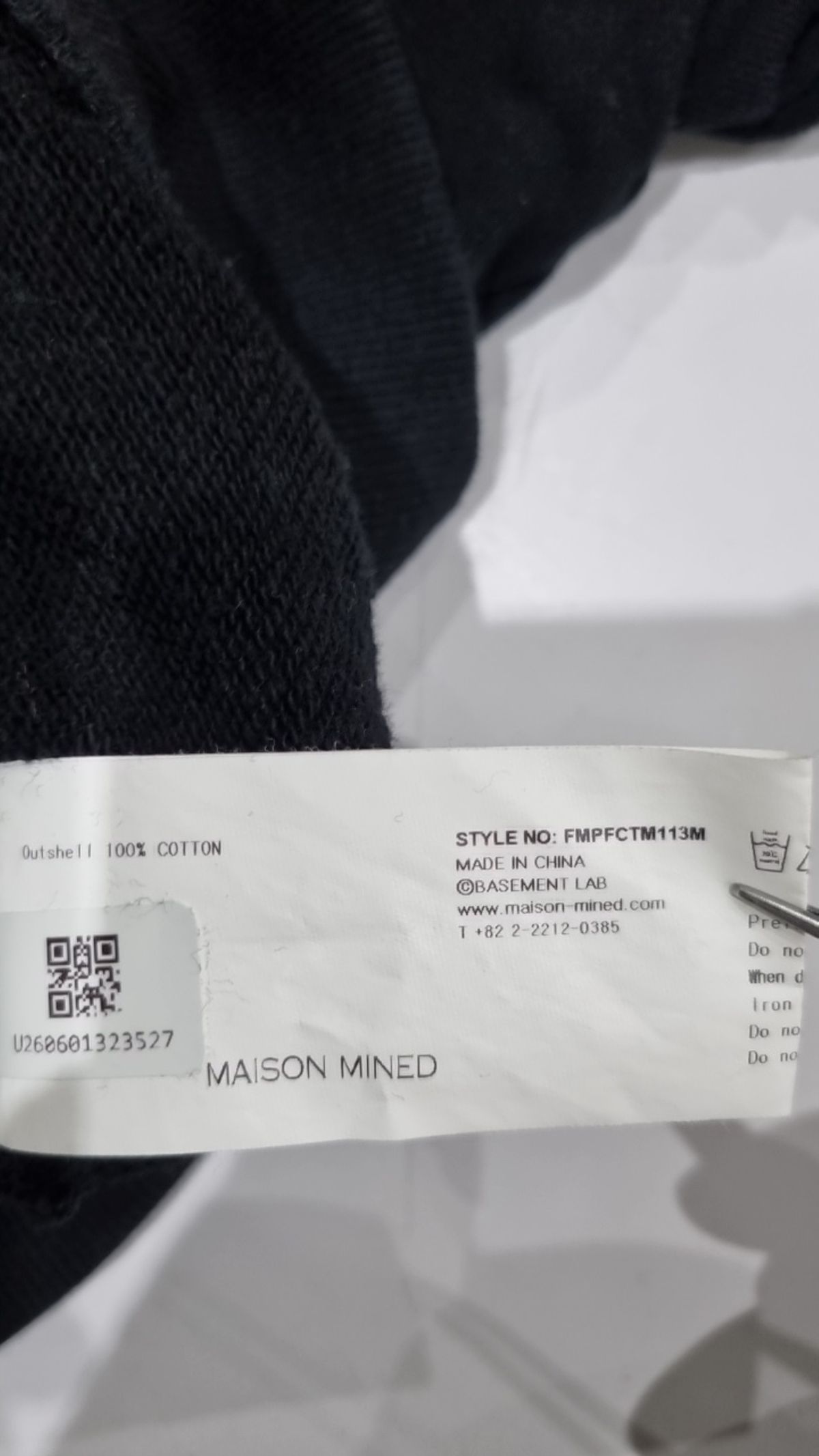 메종미네드(MAISON MINED) VINE FLO MTM BLACK L