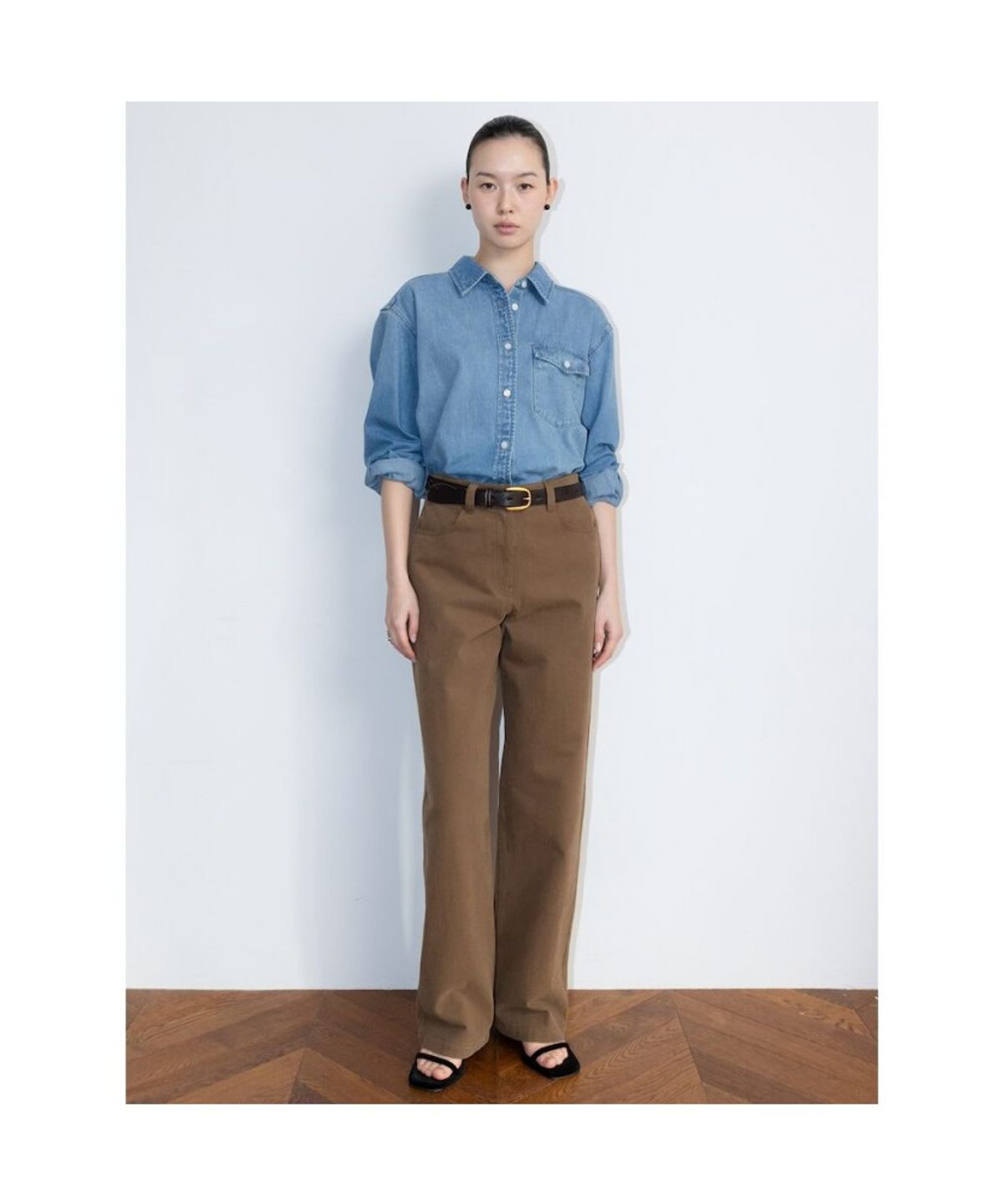 디애퍼처(THE APERTURE) Aperture 90S Denim Shirt  Blue (TA6264A05P)