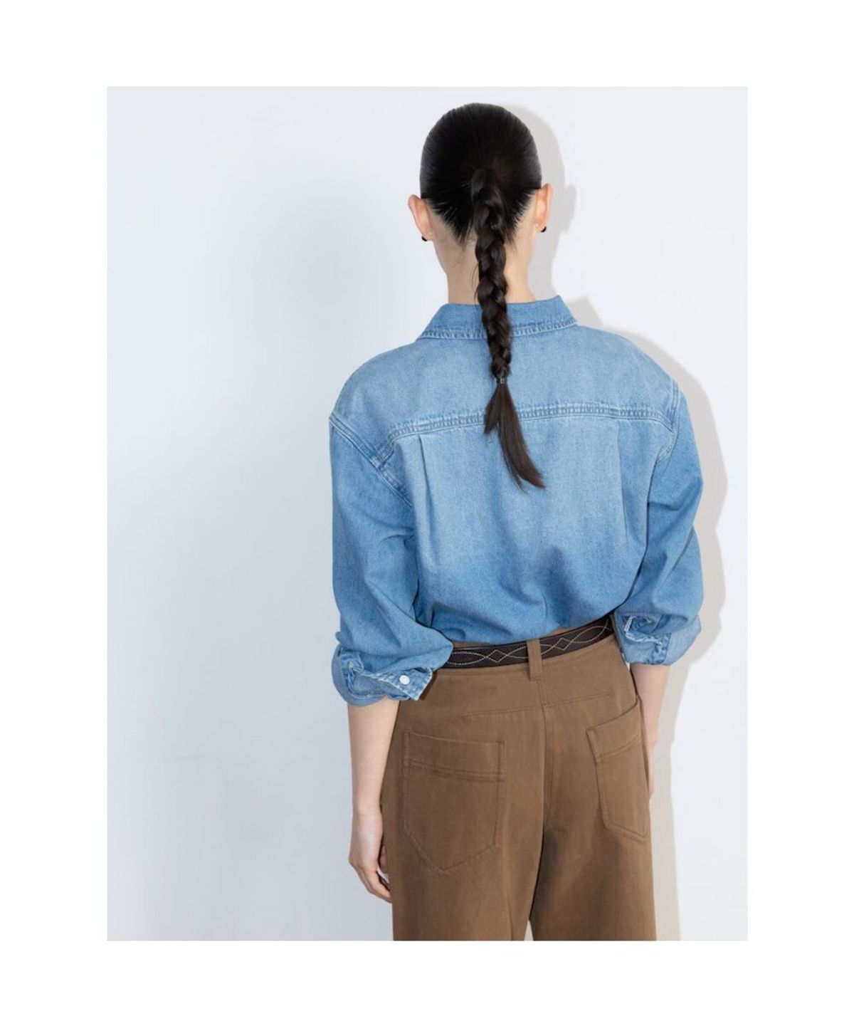 디애퍼처(THE APERTURE) Aperture 90S Denim Shirt  Blue (TA6264A05P)
