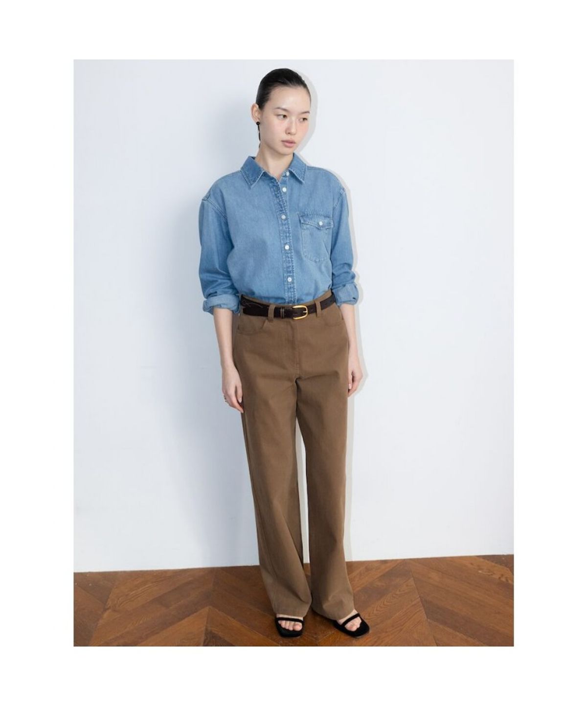 디애퍼처(THE APERTURE) Aperture 90S Denim Shirt  Blue (TA6264A05P)
